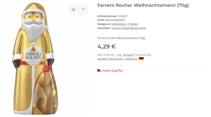 шоколад Германия