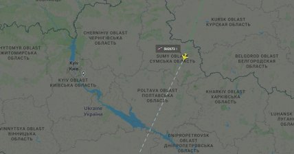 Самолет над Украиной