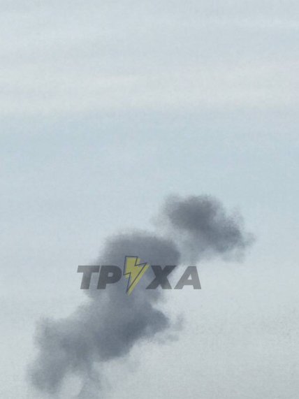 Дим після вибухів у Запоріжжі 6.10.2025