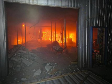 Пожар в Броварах