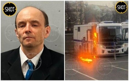 Автозак поліціянтів у Москві міг підпалити Віталій Кольцов