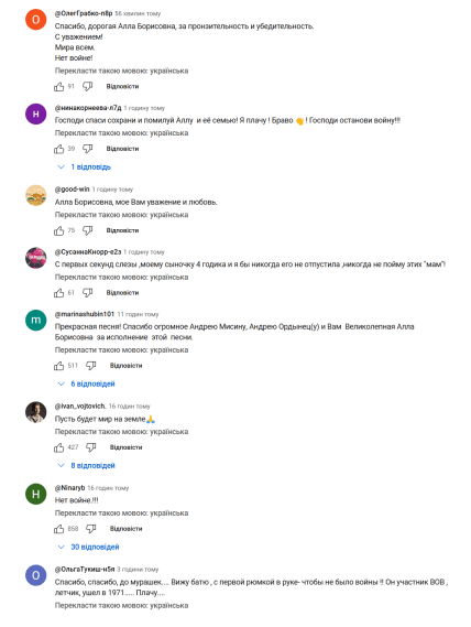 Пугачева песни