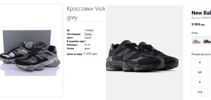 Цены на кроссовки отличаются в разы