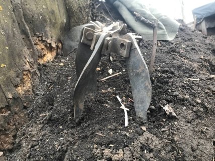 Танковый снаряд на Донбассе