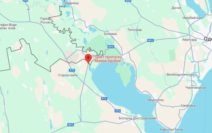 Пункт пропуску Маяки –Удобне /Паланка, карта