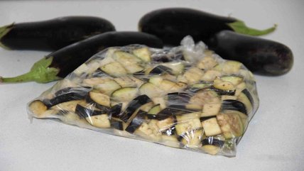 Заморожування баклажанів кубиками