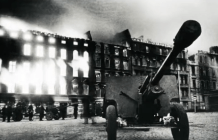 Здание горсовета Николаева во время Второй мировой