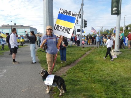 Мітинг на підтримку України у Анкориджі 15.08.2025