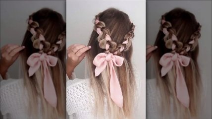 Коса зі стрічкою