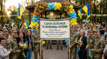 День захисників та захисниць України, вітання, листівки, картинки