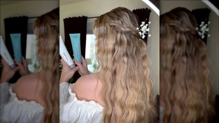 Легкі хвилі із шпилькою-квіткою