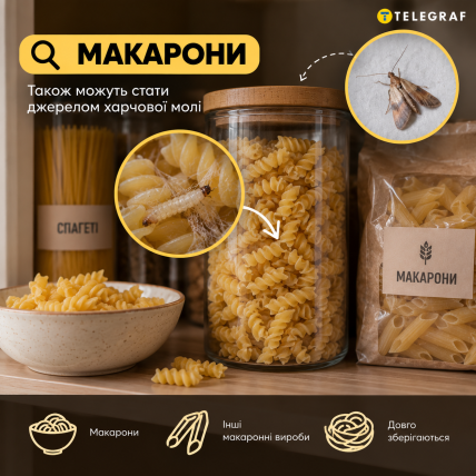 Макарони. Інфографіка: ШІ "Телеграф"