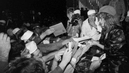 Алла Пугачева на концерте в Чернобыле