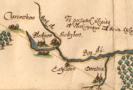 Плоскирів на карті