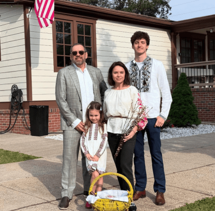 Лілія Подкопаєва з сім'єю