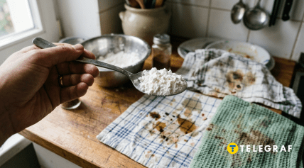 Як вивести жирні плями на рушниках крохмалем