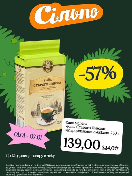 Знижки в Сільпо до 7 січня 2026