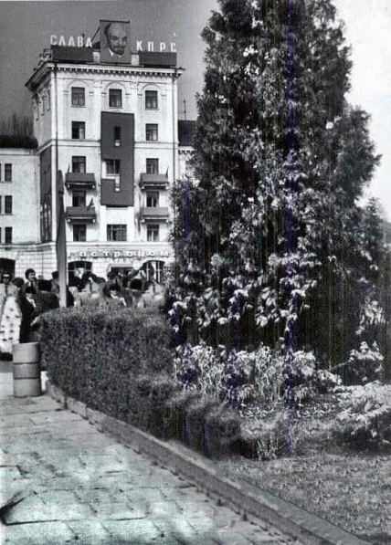 Очередь за сладостями в новогодние праздники в Днистер