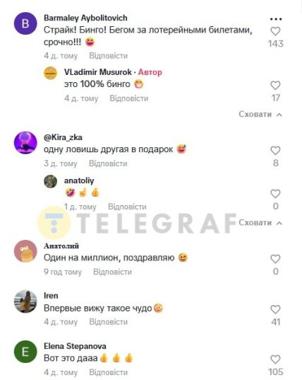 Коментарі під відео