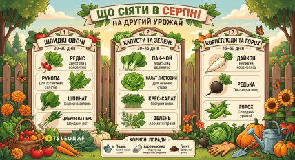 что сеять в августе