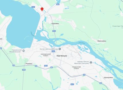 Нескорених 36 Каменское где на карте