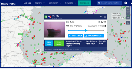 Суда в Черном море