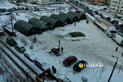 Пункт обігріву в Києві