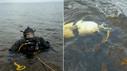 Фото ДСНС розміновують водойми