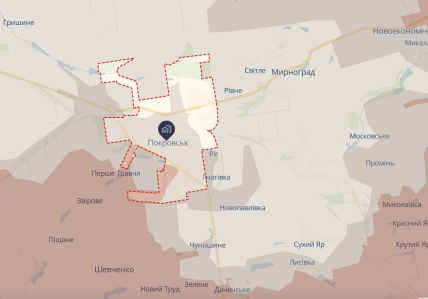 Покровск на карте