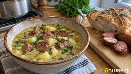 Рецепт супа с охотничьими колбасками