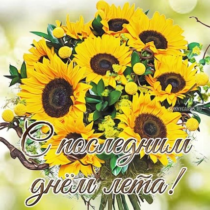 Поздравления с последним днем лета