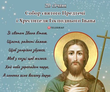 Привітання з днем Іоанна Хрестителя