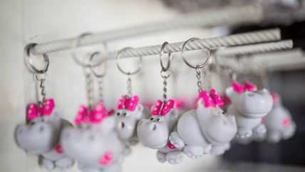 Сувеніри у вигляді бегемотів Ескобара