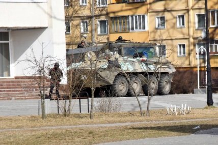 оккупанты в городе