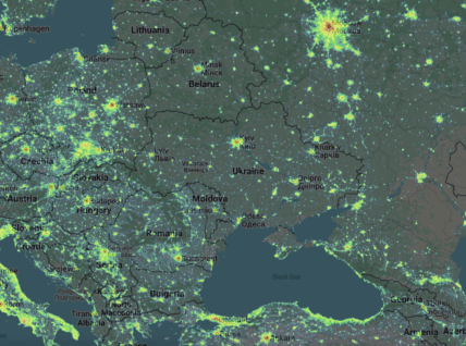 Україна з космосу у 2022