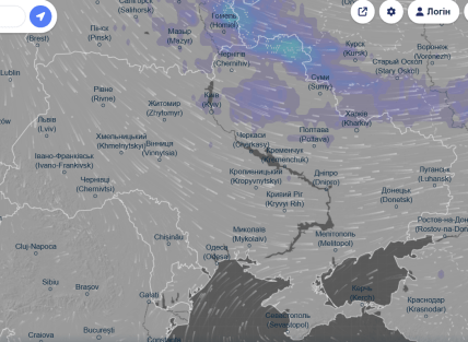 Прогноз осадков 28 апреля