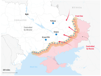 Карта возможного размещения миротворцев в Украине