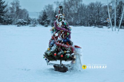 Новогодняя елка в Краматорске