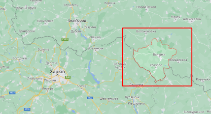 Валуйський міський округ, карта