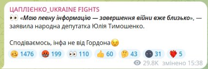 тимошенко мир