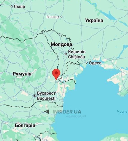 Місто Галац на карті