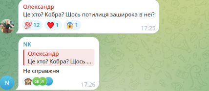 Коментарі у соцмережі