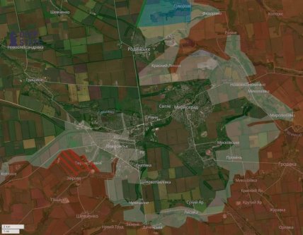 Ситуация на участке Покровск Мирноград