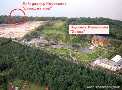 Корабль Януковича Галеон на карте