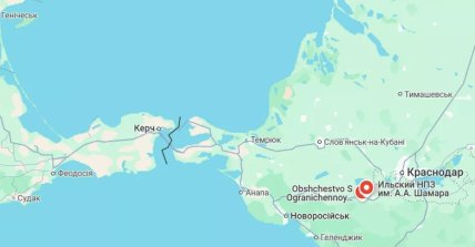 Ильский НПЗ на карте
