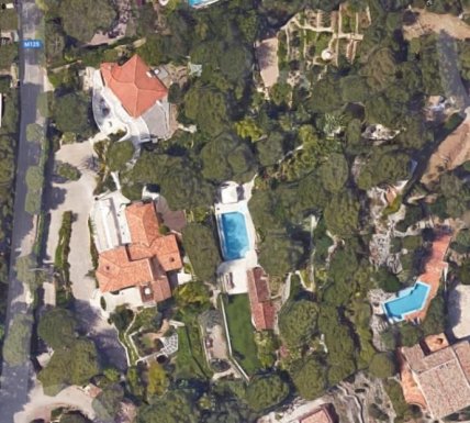 Вілла Сергія Льовочкіна в Сен-Жан-Кап-Ферра з висоти