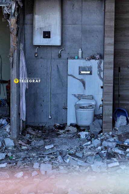Квартира в Харькове, поврежденная российскими дронами 18.08.2025