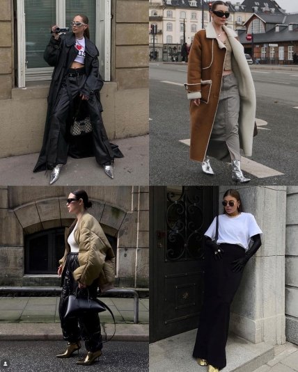 Образи з блискучим взуттям