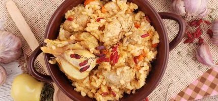 Нежный плов с куриным мясом