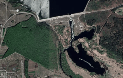 Дамба Белгородской области на карте